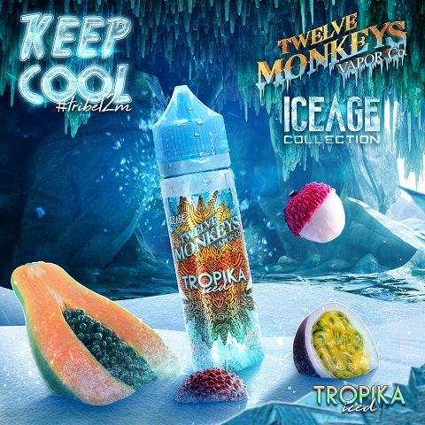 12 Monkeys Ice Age Tropika iced Ejuice 60ml