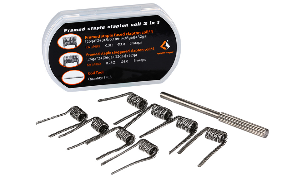 Geekvape Prebuild Framed Staple / Fused Clapton coil 2 in 1 - Image 2
