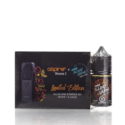 Aspire Breeze 2 + All Day Vapor E-Juice Bundle Deal