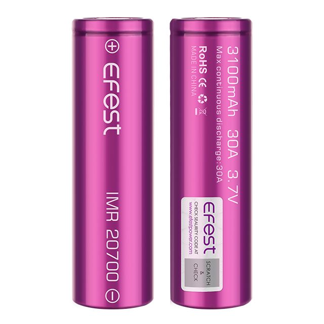 Efest 20700 3100mah High Drain Rechargeable Battery