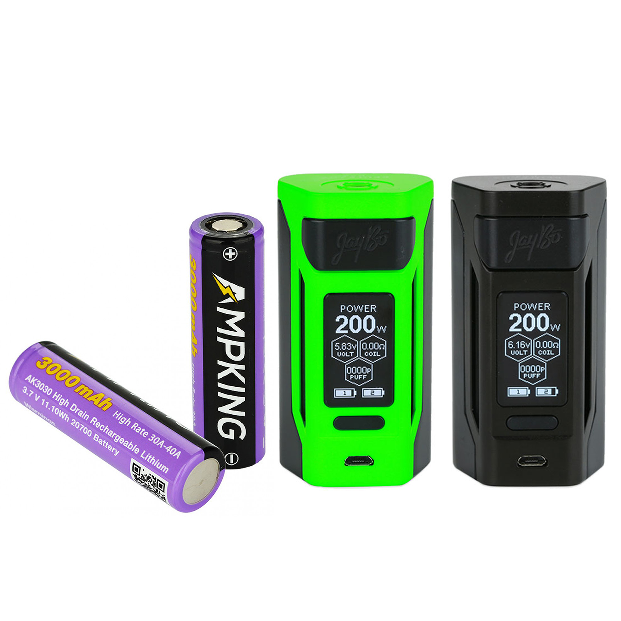 Wismec Reuleaux RX2 20700 with 2 Ampking Batteries