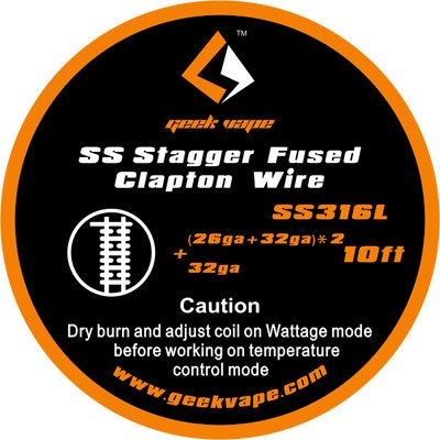 Geekvape SS316L Stagger and Fused Clapton Wire