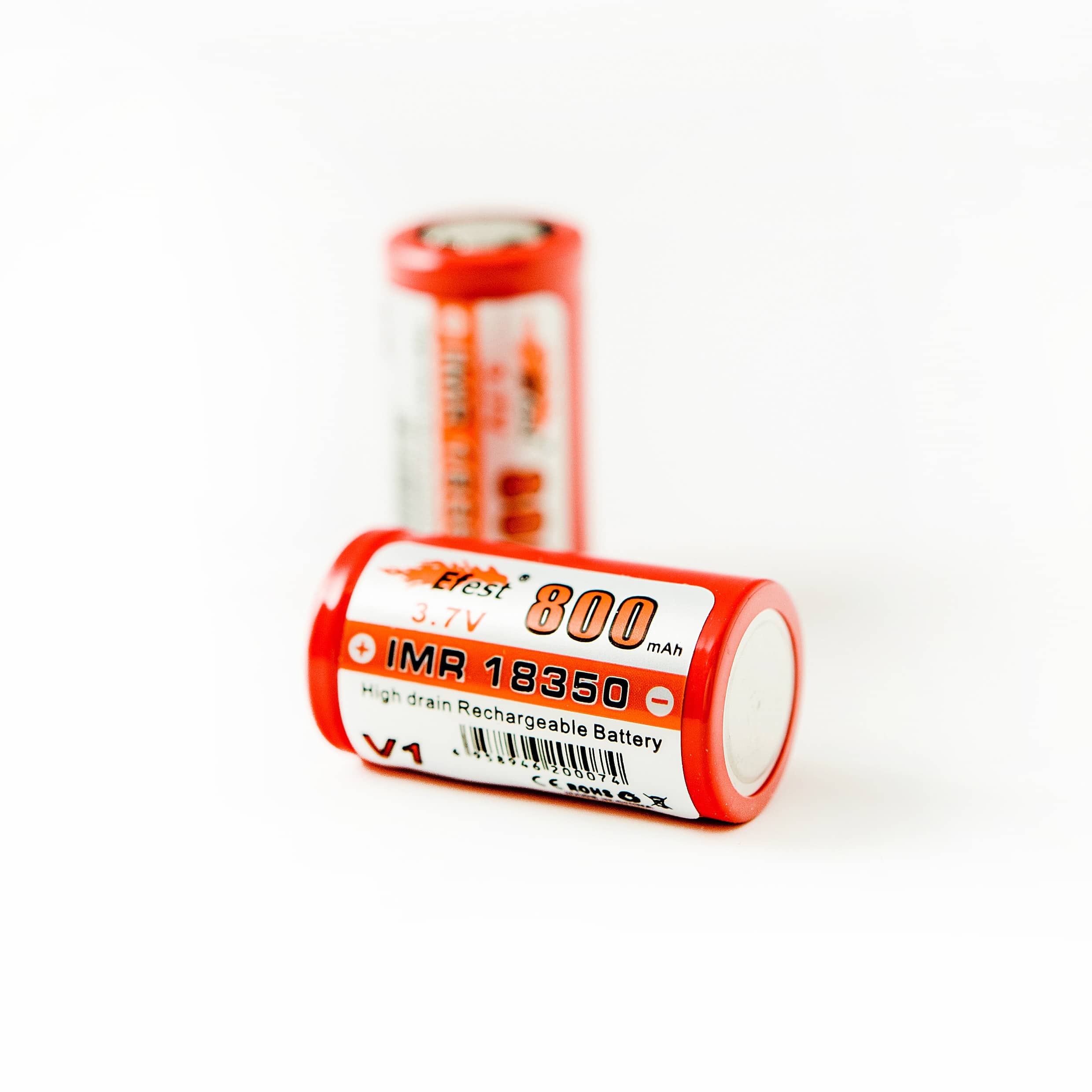 18350 IMR 800mah Flat Top - Image 2