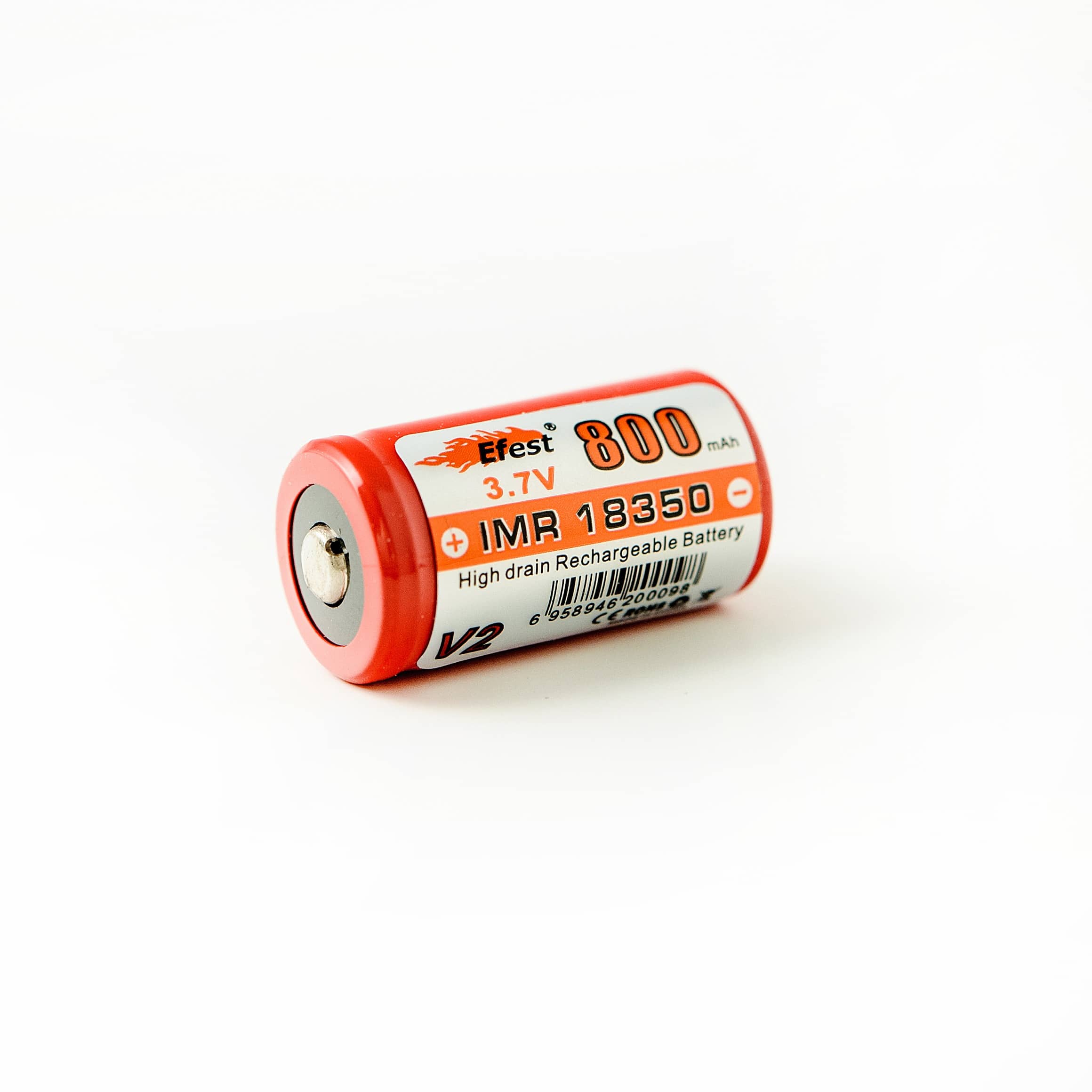 18350 IMR 800mah Button Top