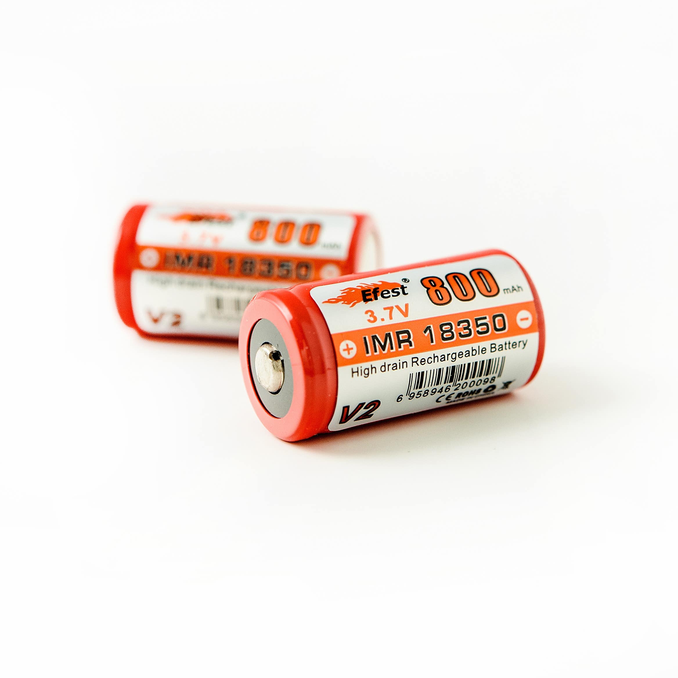 18350 IMR 800mah Button Top - Image 2