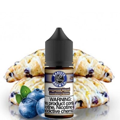 Barista Brew Salt Cinnamon Glazed Blueberry Scone