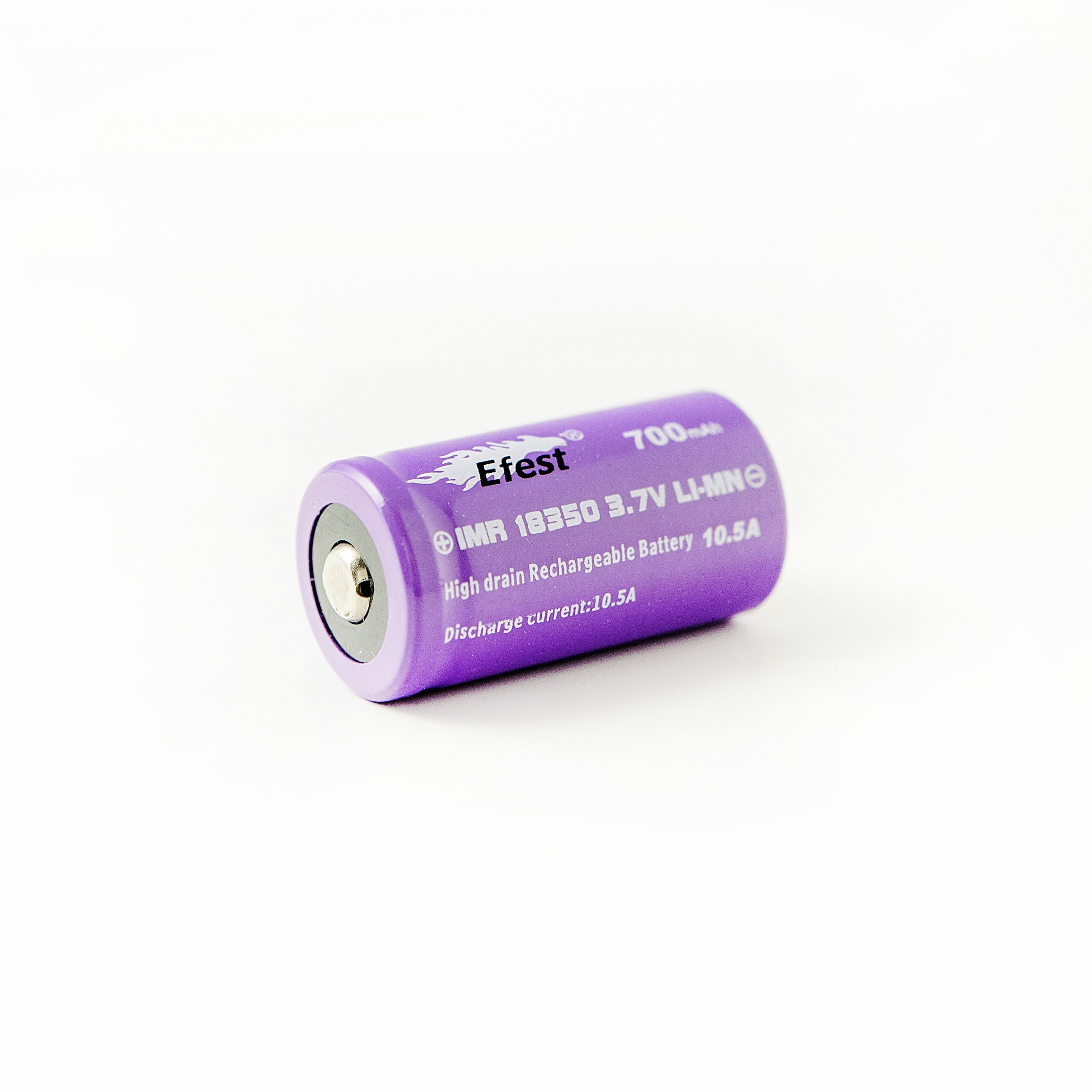 18350 IMR 700mah 10.5A Purple Button Top