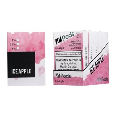 STLTH Ice Apple by Z Pods Supreme Nicotine Blend