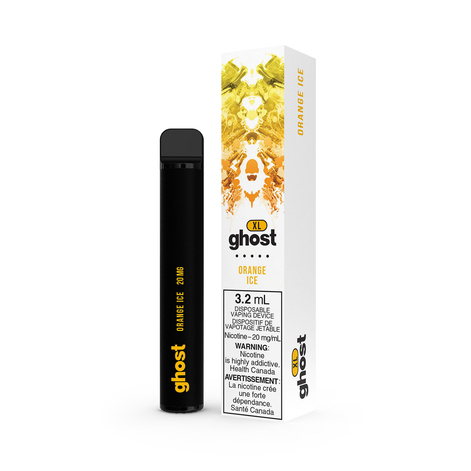 Orange Ice Bold Nicotine Blend by Ghost XL Disposable
