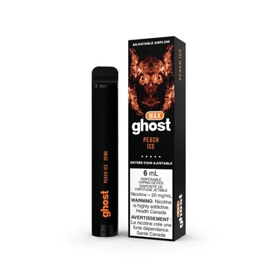 Peach Ice Bold Nicotine Blend by Ghost Max Disposable