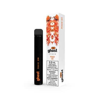 Peach Ice Bold Nicotine Blend by Ghost XL Disposable