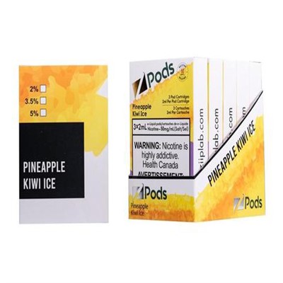 STLTH Pineapple Kiwi Ice By Z Pods Supreme Nicotine Blend