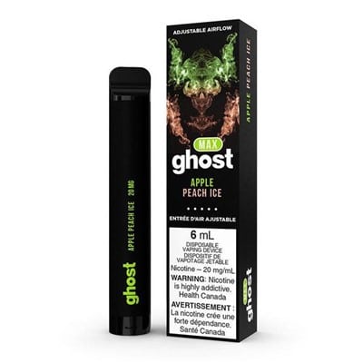 Apple Peach Ice Bold Nicotine Blend by Ghost Max Disposable