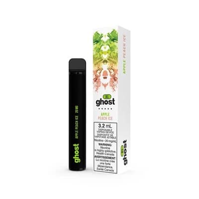 Apple Peach Ice Bold Nicotine Blend by Ghost XL Disposable