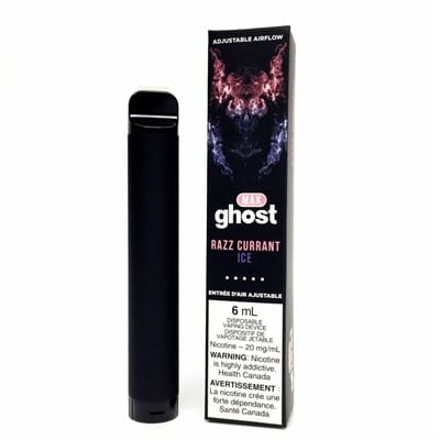 Razz Currant Ice Bold Nicotine Blend by Ghost Max Disposable