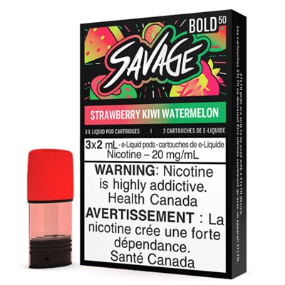 STLTH Strawberry Kiwi Watermelon Bold Pods by Savage