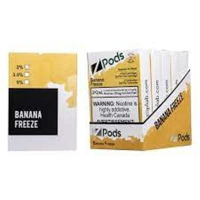 STLTH Banana Freeze By Z Pods Special Nicotine Blend