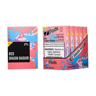 STLTH Red Dragon Daiquiri By Z Pods Supreme Nicotine Blend