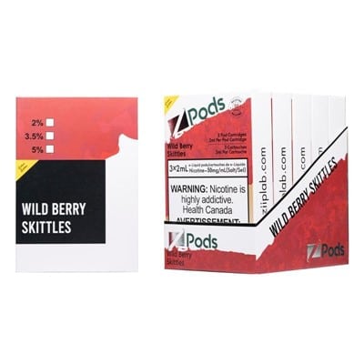 STLTH Wild Berry Skittles By Z Pods Supreme Nicotine Blend