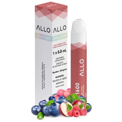 Blue Raspberry Apple Allo 1600 Disposable Vape