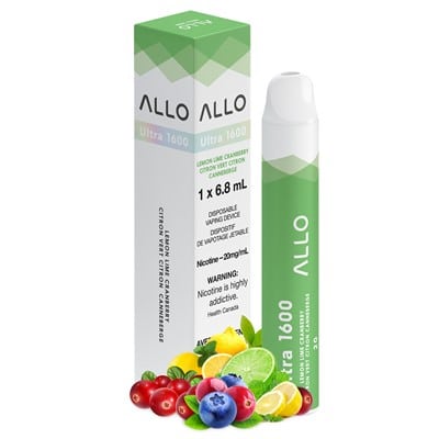 Lemon Lime Cranberry Allo 1600 Disposable Vape