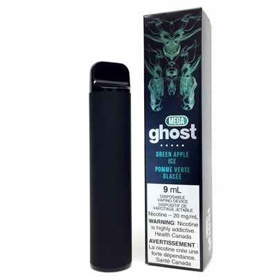 Green Apple Ice By Ghost Mega Disposable Vape