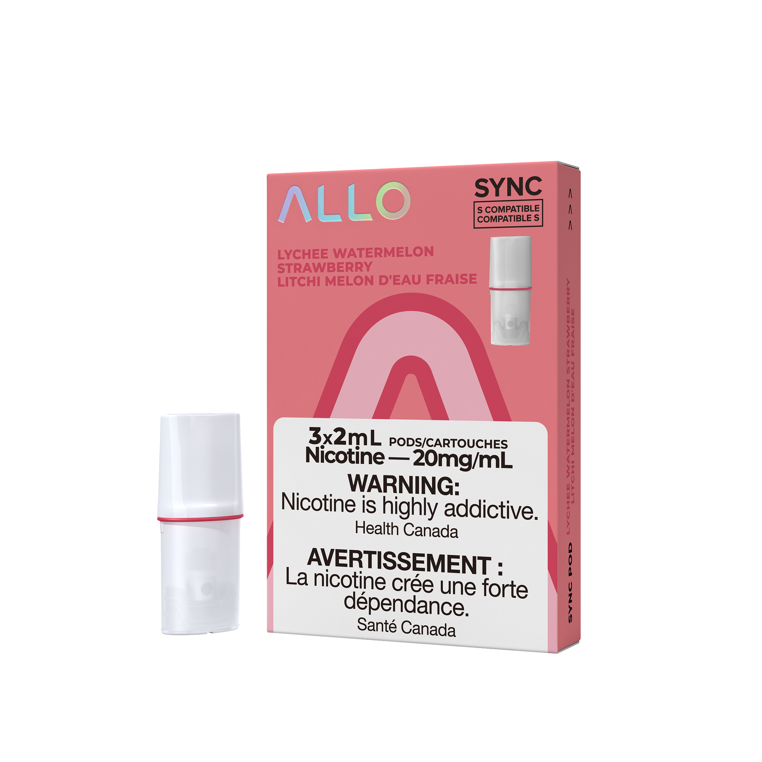 Allo Sync Lychee Watermelon Strawberry by Allo Vapor