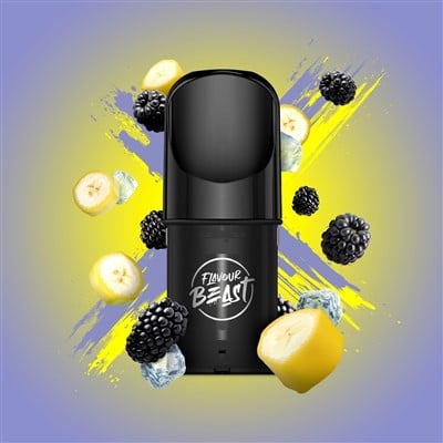 Blazin' Banana Blackberry Iced Flavour Beast Pods
