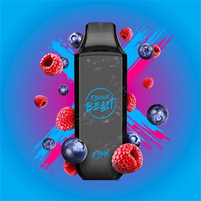 Bomb Blue Razz Flavour Beast Flow Disposable Vape