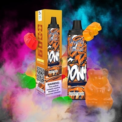Gummy Bear 6000 Puffs RandM Tornado Disposable Vape Device