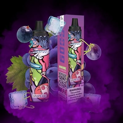 Grape Ice 6000 Puffs RandM Tornado Disposable Vape Device