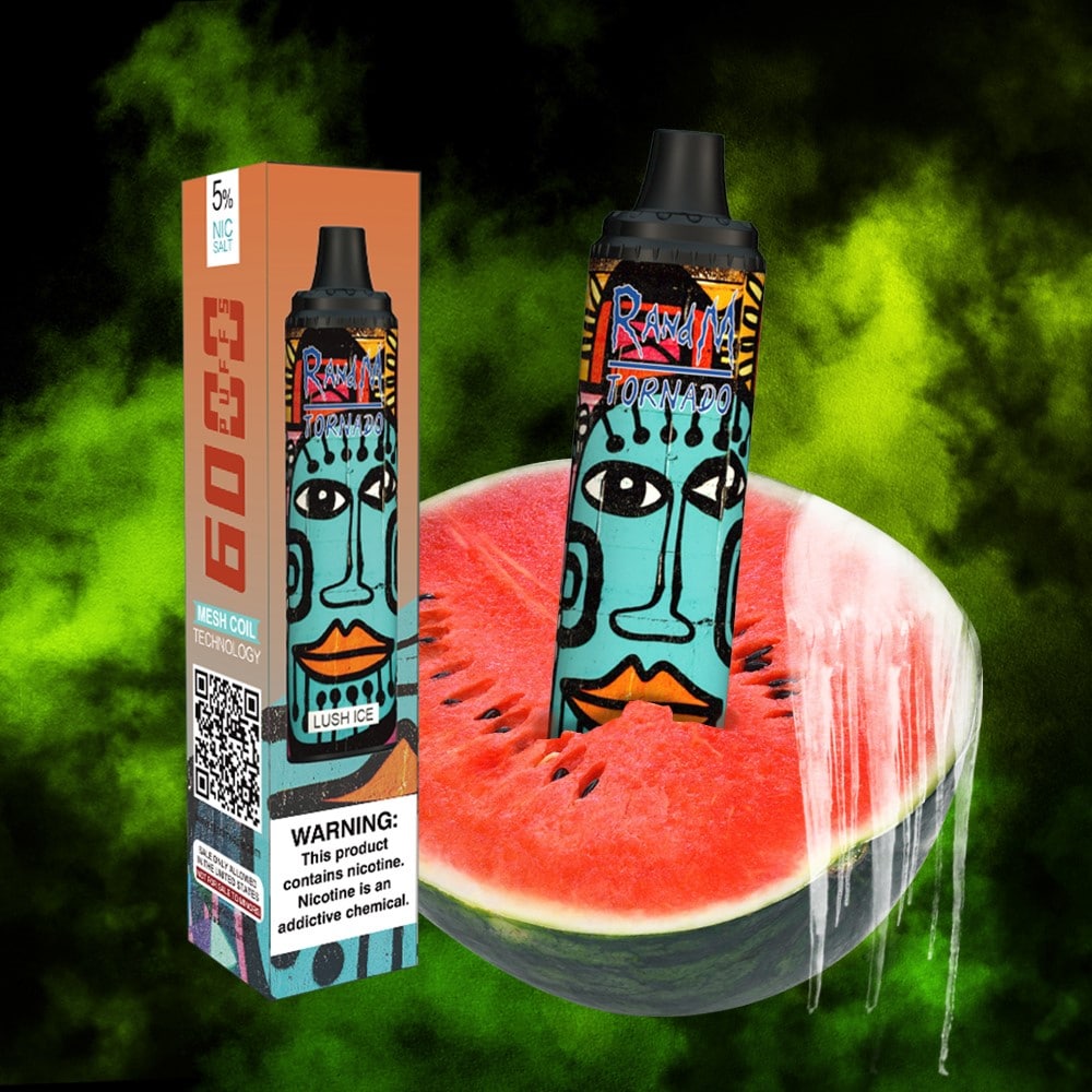 Lush Ice 6000 Puffs RandM Tornado Disposable Vape Device