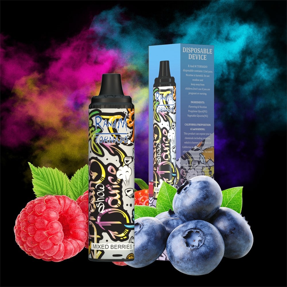 Mixed Berries 6000 Puffs RandM Tornado Disposable Vape Device