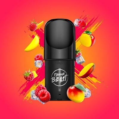 Ragin' Razz Mango Flavour Beast Pods