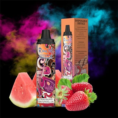 Strawberry Watermelon 6000 Puffs RandM Tornado Disposable Vape Device