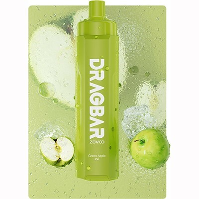 Green Apple Ice Dragbar R6000 ZoVoo Disposable Vape