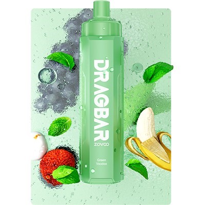 Green Voodoo Dragbar R6000 ZoVoo Disposable Vape