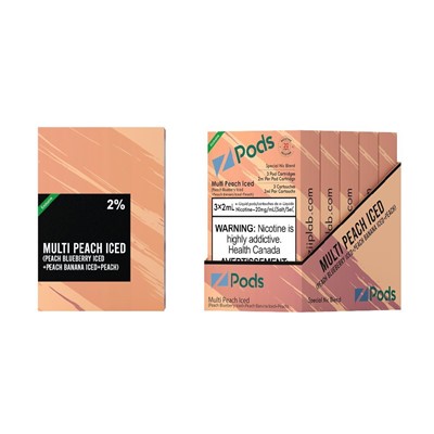 STLTH Multi Peach Iced By Z Pods Special Nicotine Blend