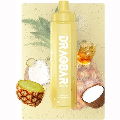 Pineapple Coconut Rum Dragbar R6000 ZoVoo Disposable Vape