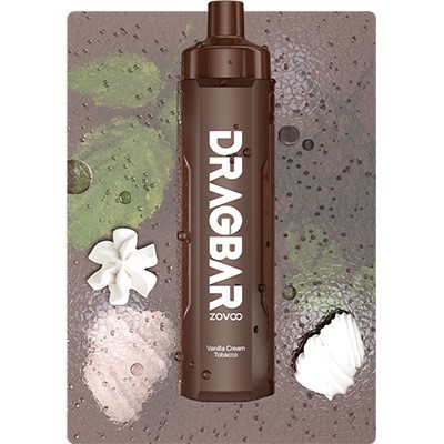 Vanilla Cream Tobacco Dragbar R6000 ZoVoo Disposable Vape