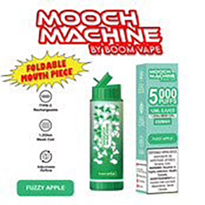 Fuzzy Apple 5000 Puff Mooch Machine by Boom Disposable Vape