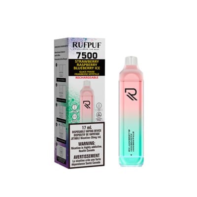 Strawberry Raspberry Blueberry Ice  RufPuf 7500 Disposable Vape