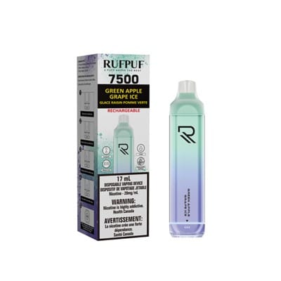 Green Apple Grape Ice RufPuf 7500Disposable Vape