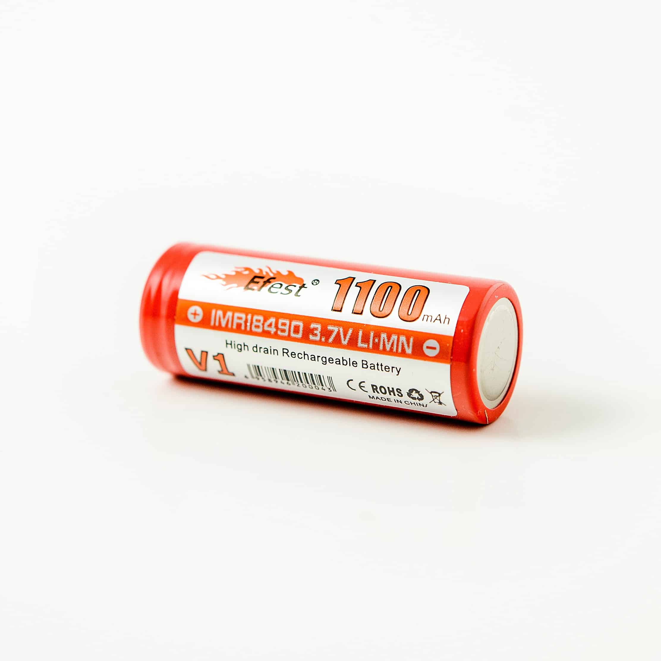 18490 IMR 1100mah Flat Top - Image 3
