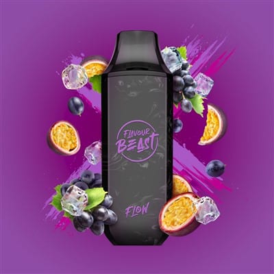 Groovy Grape Passionfruit Iced Flavour Beast Flow Disposable Vape