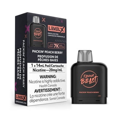 Packin' Peach Berry Pods Level X by Flavour Beast - Image 2