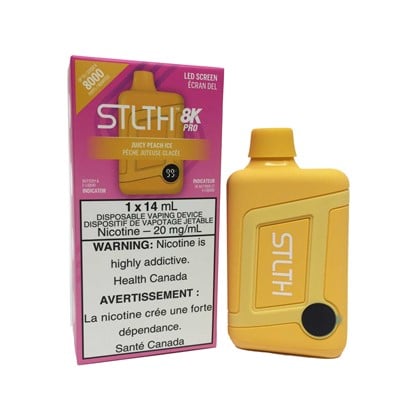 Juicy Peach Ice STLTH 8K Pro Disposable Vape