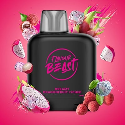 Dreamy Dragon Fruit Lychee Iced Pods Level X by Flavour Beast