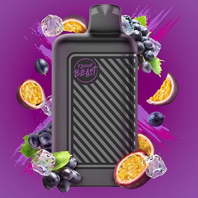 Groovy Grape Passionfruit Iced Flavour Beast Mode 8000 Disposable Vape