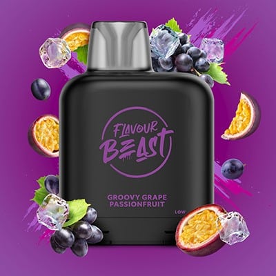 Groovy Grape Passionfruit Iced Pods Level X by Flavour Beast